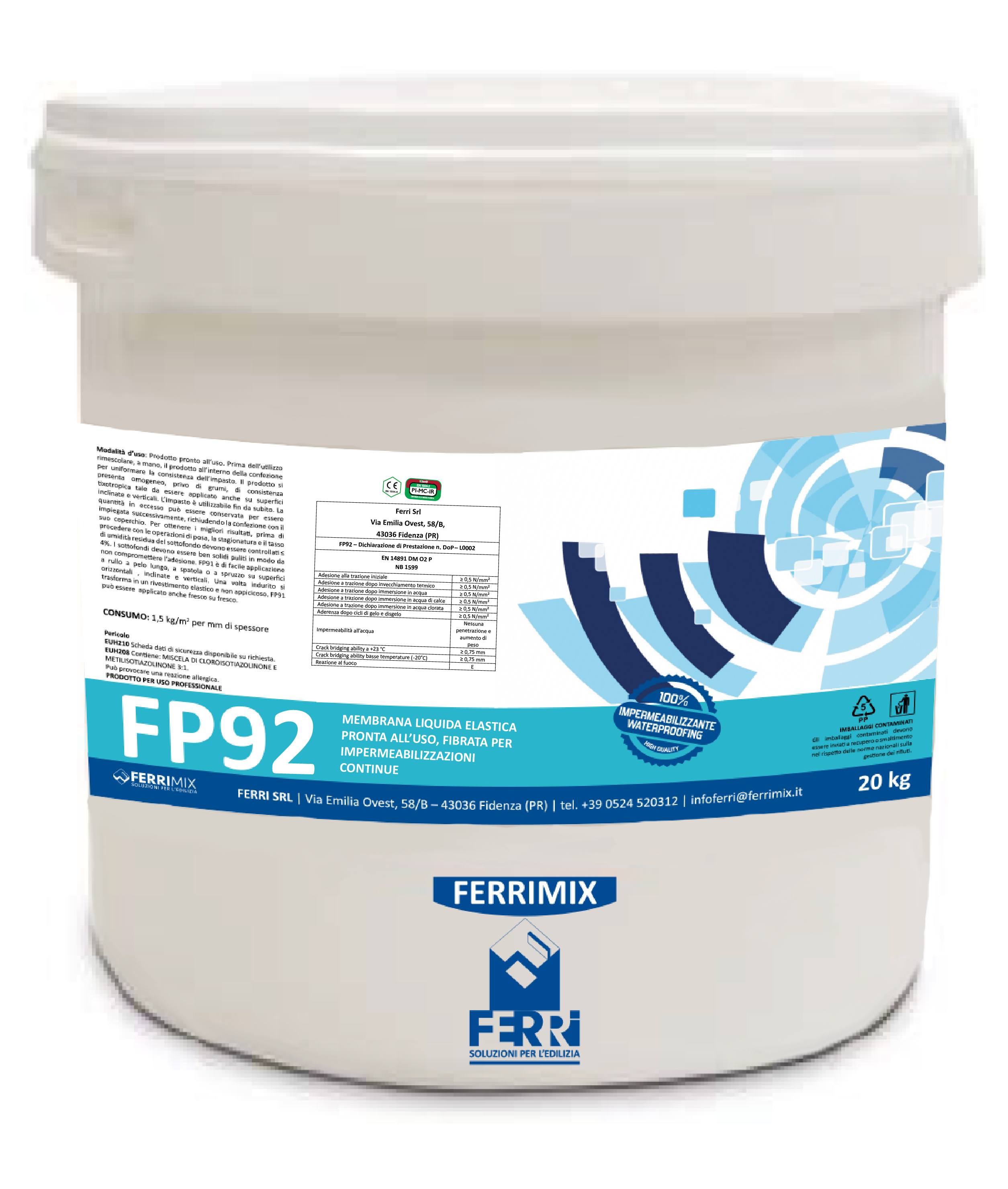 FP92 Guaina liquida pronta all'uso - Ferrimix